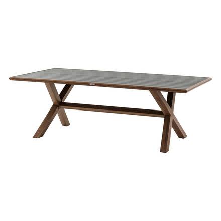 Mesa de jardim AXIOME Honey / Graphite 8 lugares - Alumínio tratado com epóxi