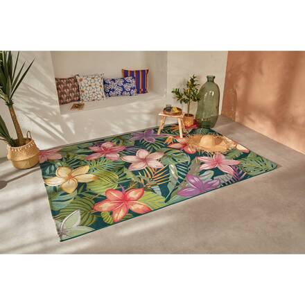 Tapete de exterior KEPA Motivo tropical 200 x 150 cm - Polipropileno