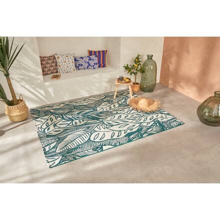 Tapete de exterior KEPA Motivo tropical 200 x 150 cm - Polipropileno