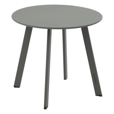Mesa auxiliar de jardim redonda SAONA Verde louro 70 x 40 cm - Aço tratado com epóxi, Tratamento antiferrugem reforçado