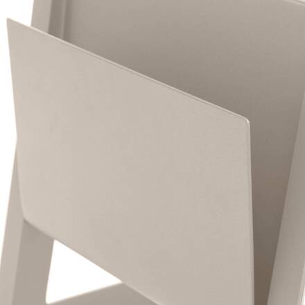 Mesa auxiliar de jardim quadrada ALLURE Argila 55 x 45 x 55 cm - Alumínio tratado com epóxi