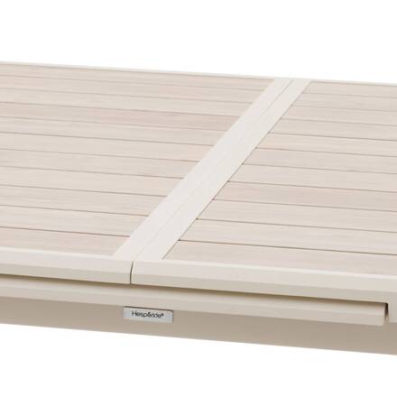 Mesa de jardim extensível AXIOME Linho / Argila 10 lugares - Alumínio tratado com epóxi
