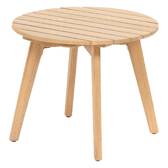 Mesa auxiliar de jardim redonda OLVINIA Acácia 46 x 35 cm - Acácia certificada FSC® Acácia