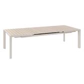 Mesa de jardim ÉVASION Linho / Argila 10 lugares - Alumínio tratado com epóxi Linho / Argila