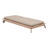 Cama de piscina MANISSA Bege Alumínio tratado com epóxi, Poliéster Bege / Mel