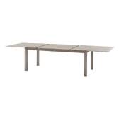 Mesa de jardim extensível ALLURE efeito madeira greige / aveia 12 lugares - Alumínio tratado com epóxi Efeito madeira cinza / Aveia