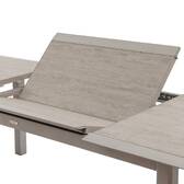 Mesa de jardim extensível ALLURE efeito madeira greige / aveia 12 lugares - Alumínio tratado com epóxi Efeito madeira cinza / Aveia