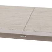 Mesa de jardim extensível ALLURE efeito madeira greige / aveia 12 lugares - Alumínio tratado com epóxi Efeito madeira cinza / Aveia