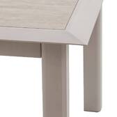 Mesa de jardim extensível ALLURE efeito madeira greige / aveia 12 lugares - Alumínio tratado com epóxi Efeito madeira cinza / Aveia