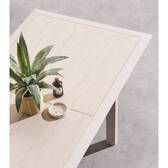 Mesa de jardim extensível ALLURE efeito madeira greige / aveia 12 lugares - Alumínio tratado com epóxi Efeito madeira cinza / Aveia