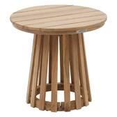 Mesa auxiliar de jardim redonda OSUNA Acácia 50 x 50 cm - Acácia certificada FSC® Acácia