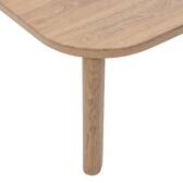 Mesa de centro de jardim retangular MANISSA efeito madeira 60 x 55 x 28 cm - Alumínio tratado com epóxi Efeito madeira