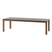 Mesa de jardim retangular extensível MICEIRA Grafite / Mel 14 lugares - Alumínio tratado com epóxi Grafite / Mel