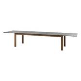 Mesa de jardim retangular extensível MICEIRA Grafite / Mel 14 lugares - Alumínio tratado com epóxi Grafite / Mel