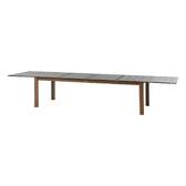 Mesa de jardim retangular extensível MICEIRA Grafite / Mel 14 lugares - Alumínio tratado com epóxi Grafite / Mel