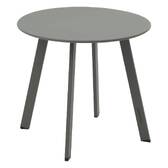 Mesa auxiliar de jardim redonda SAONA Verde louro 70 x 40 cm - Aço tratado com epóxi, Tratamento antiferrugem reforçado Louro