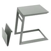 Mesa auxiliar de jardim quadrada ALLURE Verde louro 55 x 45 x 55 cm - Alumínio tratado com epóxi Louro
