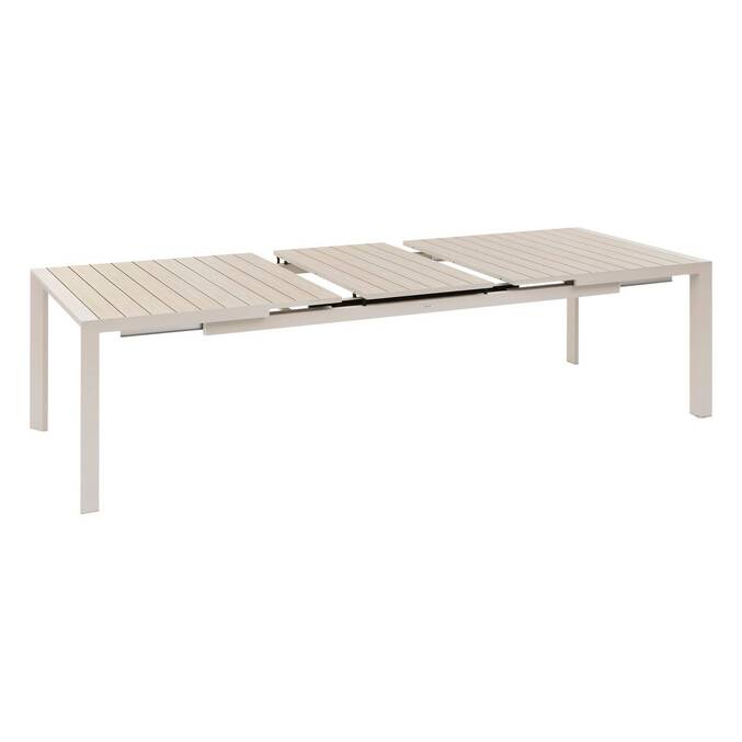 Mesa de jardim ÉVASION Linho / Argila 10 lugares - Alumínio tratado com epóxi Linho / Argila