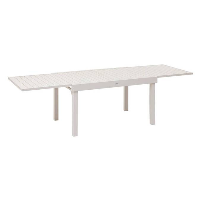 Mesa de jardim extensível PIAZZA Argila 10 lugares - Alumínio tratado com epóxi Argila