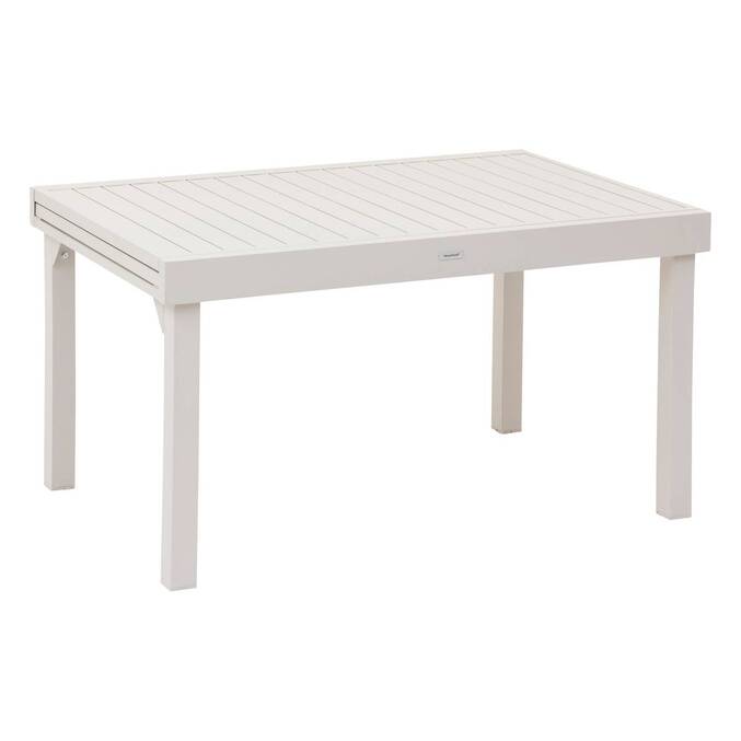 Mesa de jardim extensível PIAZZA Argila 10 lugares - Alumínio tratado com epóxi Argila