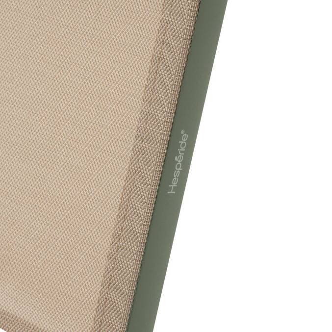 Conjunto de 4 cadeiras de jardim dobráveis ESSENTIA Linho / Verde louro Alumínio tratado com epóxi, Texaline Linho / Louro