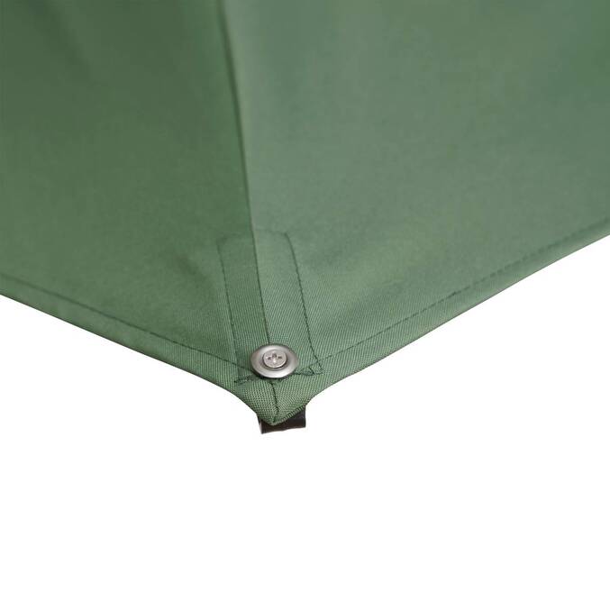 Guarda-sol lateral retangular ÉQUADOR Verde oliva 4 x 3 m - Alumínio, Poliéster Verde-oliva