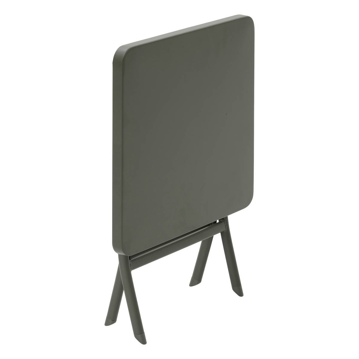 Mesa auxiliar de jardim quadrada GREENSBORO Café 40 x 40 cm - Aço, Tratamento antiferrugem reforçado Café