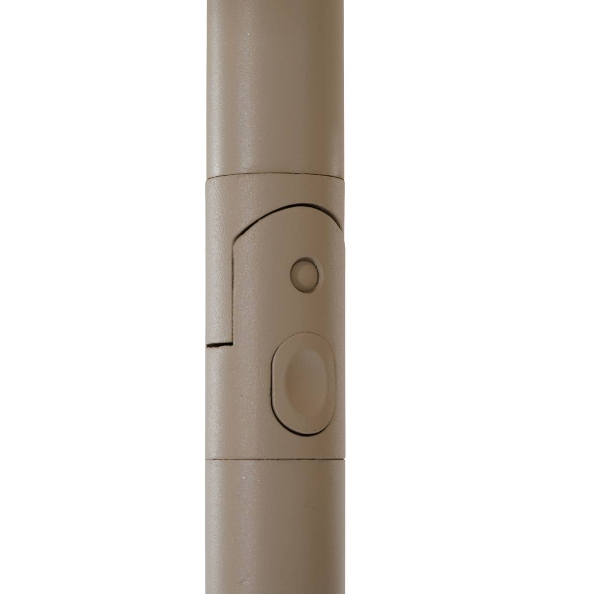 Guarda-sol central quadrado inclinável SOYA Argila / Trigo 2,5 x 2,5 m - Aço, Poliéster Argila / Trigo