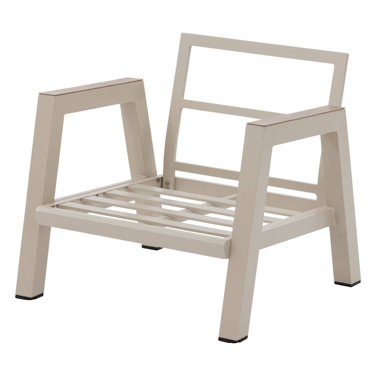 Conjunto de jardim AXIOME Bege / Argila 5 lugares - Alumínio tratado com epóxi, Olefina Bege / Argila