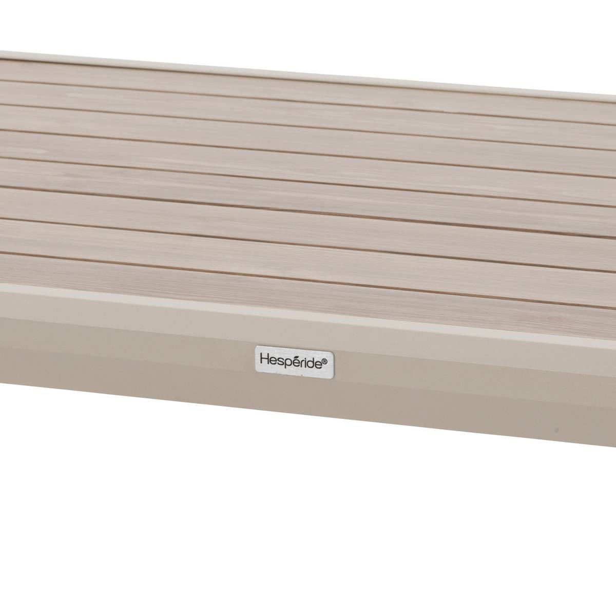 Conjunto de jardim AXIOME Bege / Argila 5 lugares - Alumínio tratado com epóxi, Olefina Bege / Argila