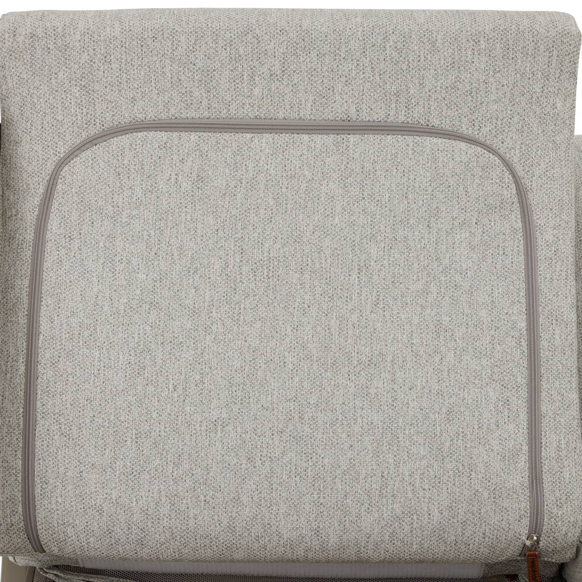 Conjunto de jardim BOREANE Avelã / Café 5 lugares - Alumínio tratado com epóxi, Texaline, Poliéster Avelã / Café