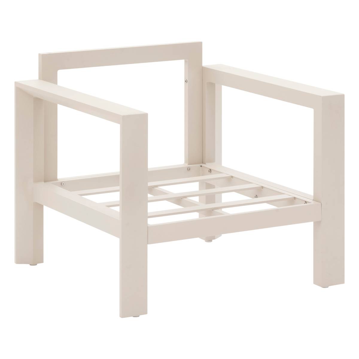 Conjunto de jardim ÉVASION Argila / Linho 5 lugares - Alumínio tratado com epóxi, Olefina Argila / Linho