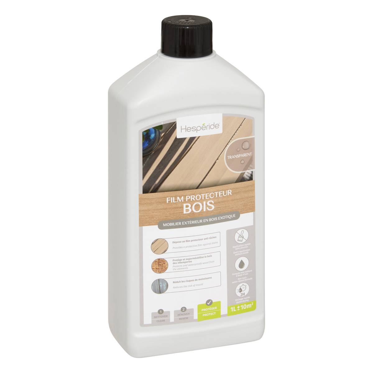 Filme protetor para madeira exótica acabamento transparente Garrafa 1 L Branco