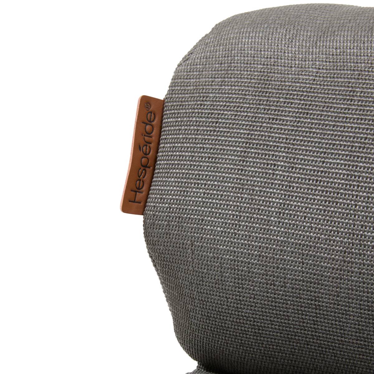 Poltrona relax de jardim SOLANI Café Aço tratado com epóxi, Tratamento antiferrugem reforçado, Texaline Café