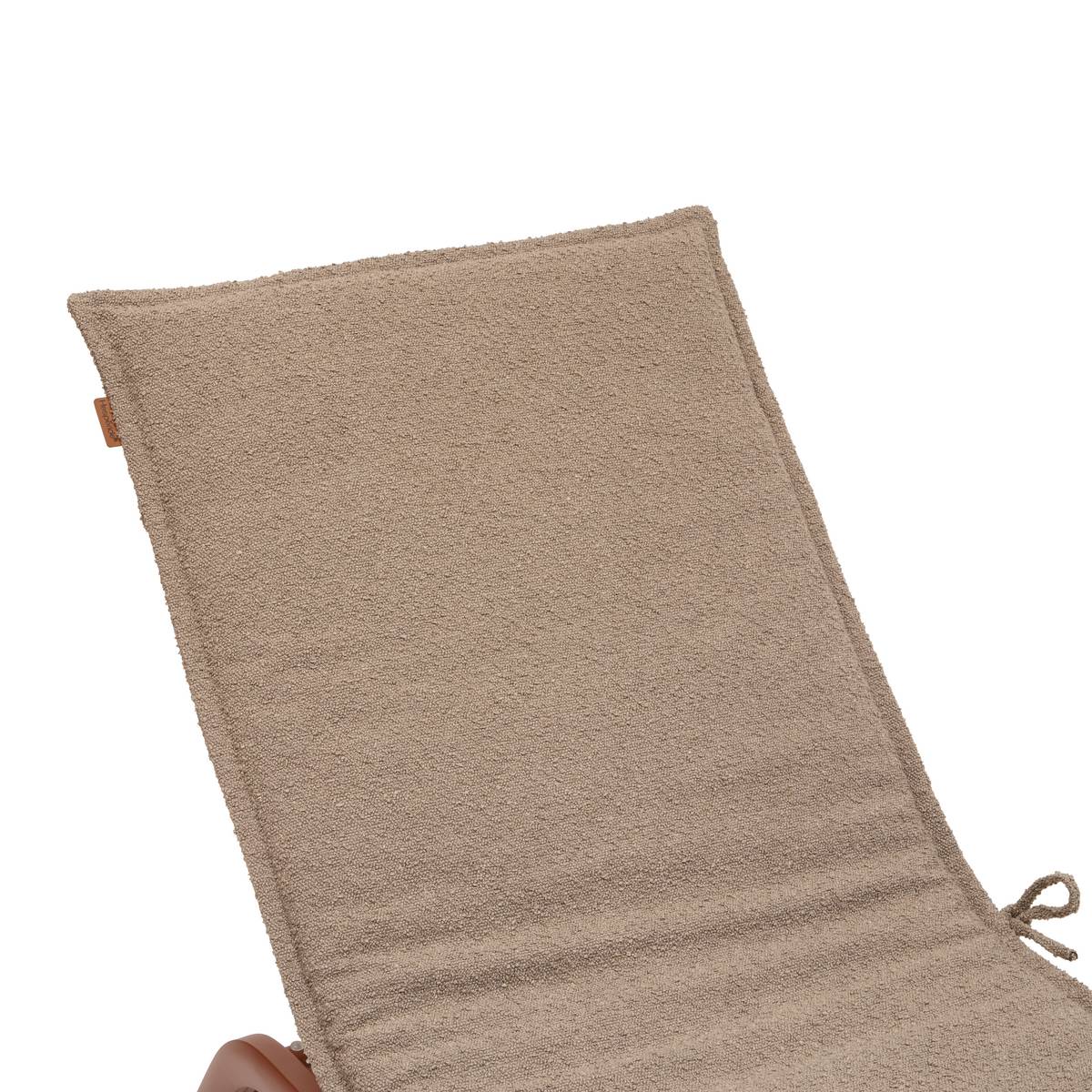 Almofada para espreguiçadeira SOLFIA Café 190 x 60 cm - Poliéster Café