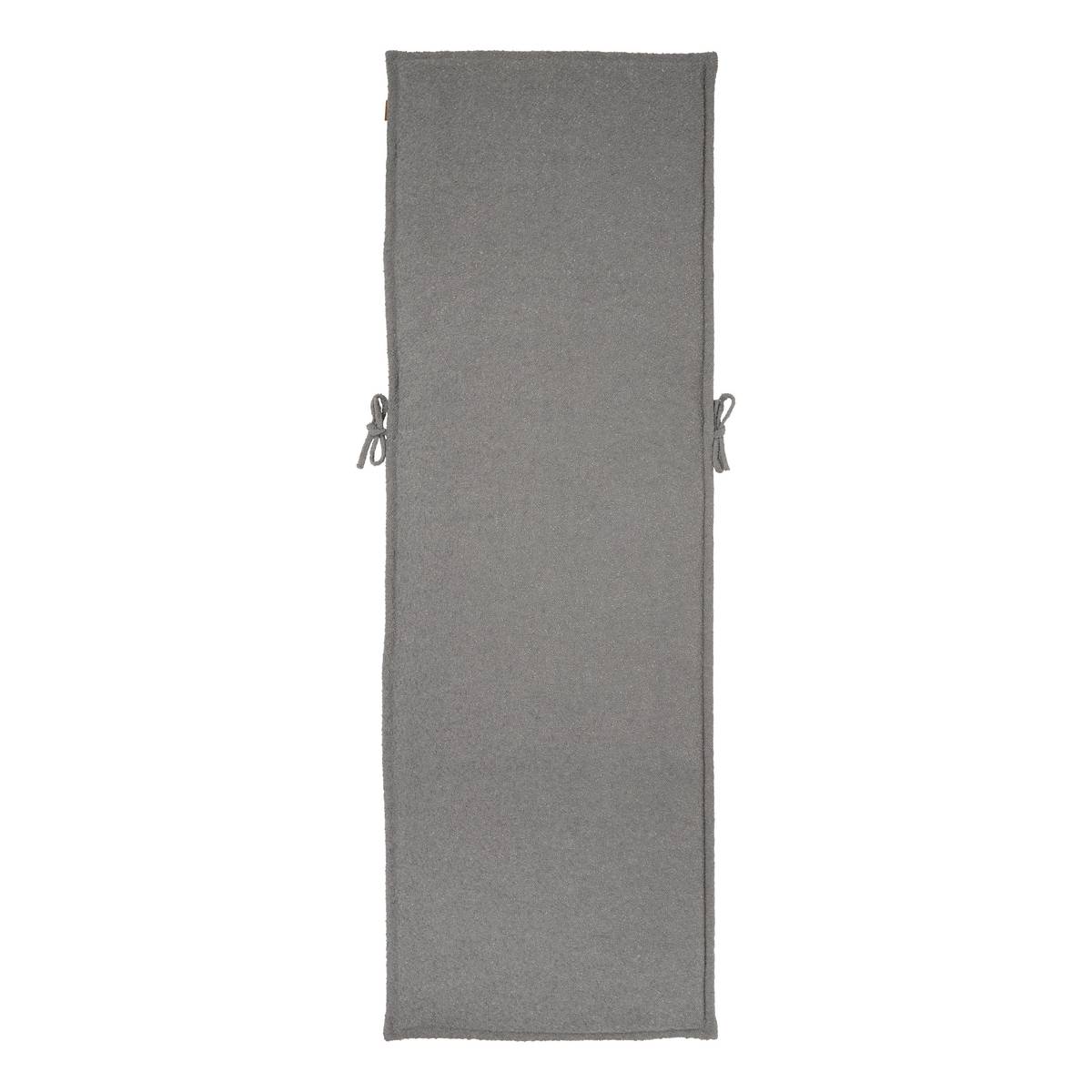 Almofada para espreguiçadeira SOLFIA Cinza Ardósia 190 x 60 cm - Poliéster Cinza ardósia