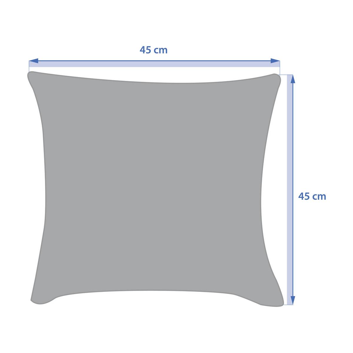 Almofada decorativa SOLFIA Verde louro 45 x 45 cm - Poliéster Louro