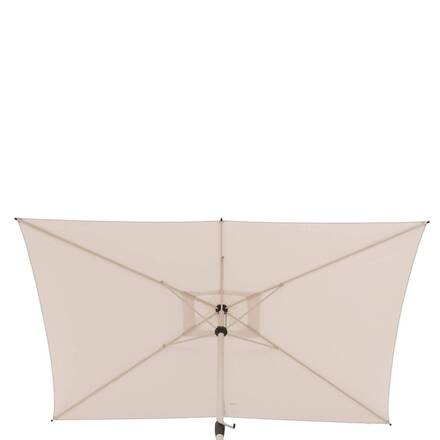 Guarda-sol central retangular inclinável LOOMPA Argila / Trigo 3 x 2 m - Alumínio, Poliéster
