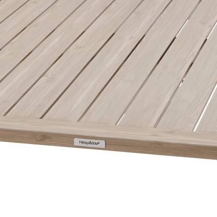Mesa de jardim elevatória retangular SALIMIA Argila / Linho 150 x 80 x 69 cm - Alumínio tratado com epóxi