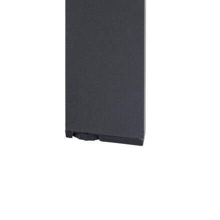 Mesa de jardim extensível ÉVASION Efeito madeira Honey / Graphite 14 lugares - Alumínio tratado com epóxi, Ripas de alumínio com efeito madeira