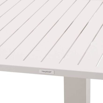 Mesa de jardim elevável quadrada SALIMIA Aveia 110 x 110 x 69 cm - Alumínio tratado com epóxi
