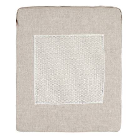 Conjunto de jardim com sofá de canto ÉVASION Argila / Linho 5 lugares - Alumínio tratado com epóxi, Olefina