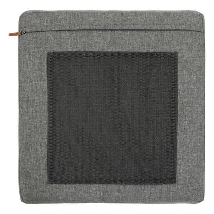 Conjunto de jardim com sofá de canto ÉVASION Grafite / Mel 5 lugares - Alumínio tratado com epóxi, Olefina