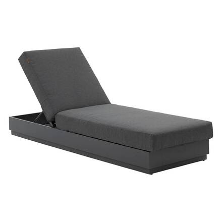 Cama de piscina ALLURE Grafite Alumínio tratado com epóxi, Poliéster