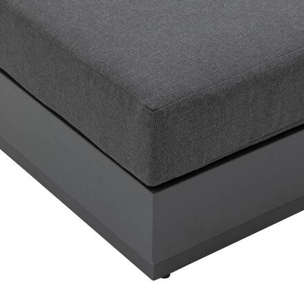 Cama de piscina ALLURE Grafite Alumínio tratado com epóxi, Poliéster