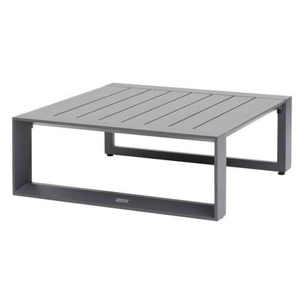 Conjunto de jardim com sofá de canto ALLURE Grafite 5 lugares - Alumínio tratado com epóxi, Poliéster