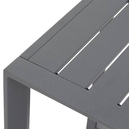 Mesa de centro de jardim quadrada ALLURE Grafite 79 x 79 x 30 cm - Alumínio tratado com epóxi