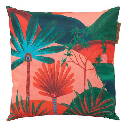 Almofada decorativa de exterior MAORIA padrão Jungle STOF x Hespéride - 40 x 40 cm - Poliéster