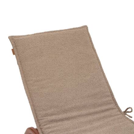 Almofada para espreguiçadeira SOLFIA Café 190 x 60 cm - Poliéster