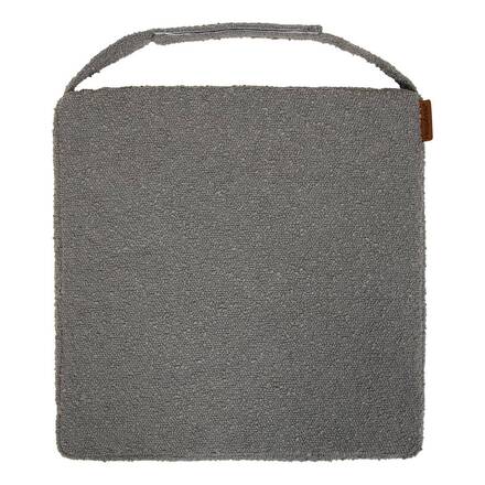 Almofada de cadeira SOLFIA Cinza Ardósia 40 x 40 cm - Poliéster